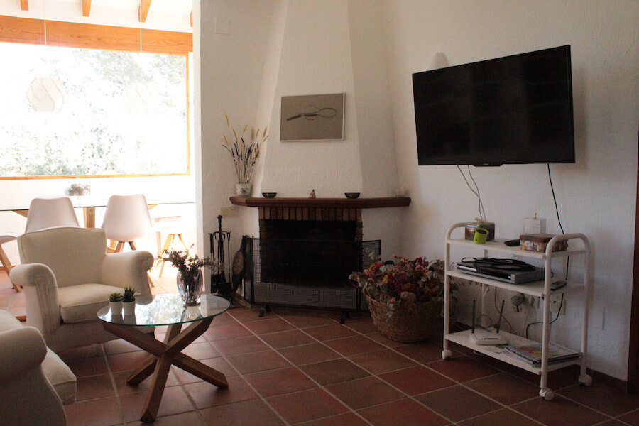 Zona de estar confortable en el salón