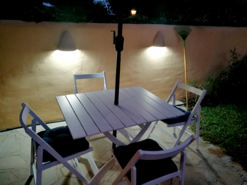 Rincón acogedor en la terraza interior