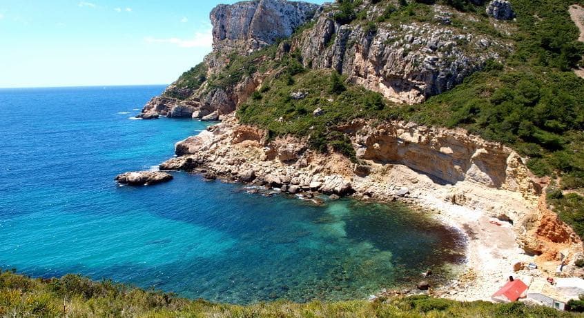 Moraira, paisaje de cala